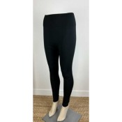 Legging taille haute molletonné noir 44 - 48