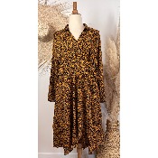 Robe portefeuille liberty bohème grande taille