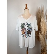 T-shirt en coton Aloha grande Taille