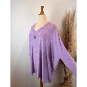 Pull étoile oversize bohème grande taille 58 / 60