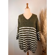 Pull mailles marinire grande taille
