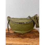 Sac banane cuir grain�  maxi format XXL