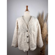 Veste imitation mouton grande taille