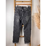 Jean coupe mom gris grande taille