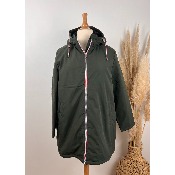 Parka Fourre vert sapin grande taille