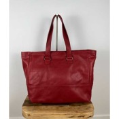 Sac cuir grand cabas zippé