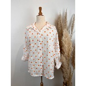 Chemise curs en gaze de coton grande taille 46/48