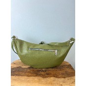 Sac banane cuir grainé  maxi format XXL
