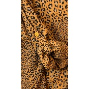 Chemise coton imprimé petit léopard grande taille