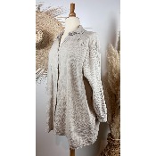 Chemise en gaze de coton bohème grande taille 