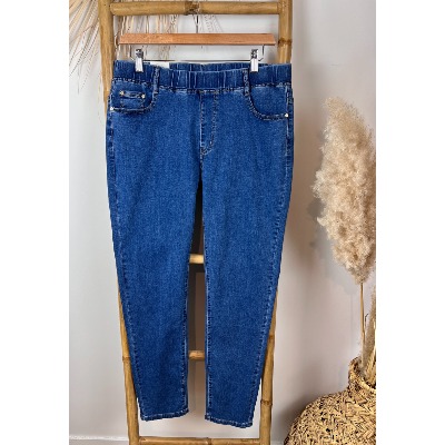 Jean jegging taille élastiquée grande taille