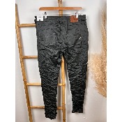 Pantalon jean en similicuir kaki froissé karostar 38 au 48