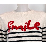 Pull en mailles marinière smile