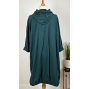 Veste mi-longue en sweat - vert - 46 48