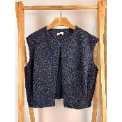 Veste sans manches fa�on laine bouillie