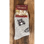 Chaussettes laine imprim� ours 36-41