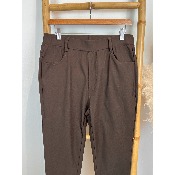 Pantalon Jegging marron chocolat coton du 42 au 52