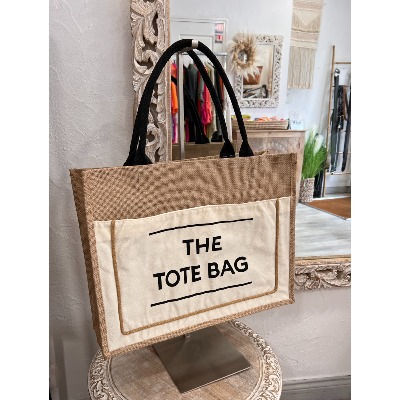 Sac cabas en lin the tote bag