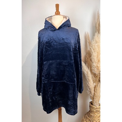 Sweat long capuche pilou pilou oversize jusqu'au 52