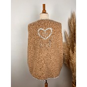 Veste sans manches sherpa attrape-r�ves grande taille