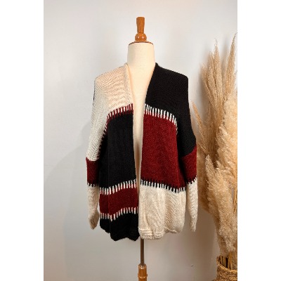 Gilet 3 couleurs grande taille