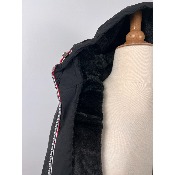 Parka Fourrée noire grande taille & standard