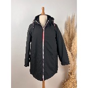 Parka Fourrée noire grande taille & standard