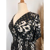 Robe longue magique du 38 au 52 ethnique noire