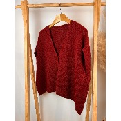 Gilet court sans manches uni grande taille