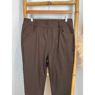 Pantalon Jegging marron chocolat 56 58 60 62