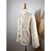 Veste imitation mouton grande taille