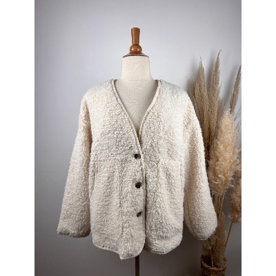 Veste imitation mouton grande taille