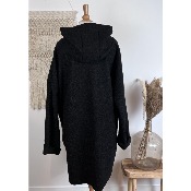 Manteau à capuche maille bouclette 56-60  grande taille