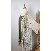 Kimono mi-long dentelle bohme grande taille