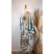 Kimono bohème en mailles lurex oeil grande taille