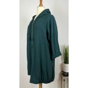 Veste mi-longue en sweat - vert - 46 48