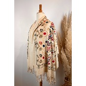 Echarpe brodée