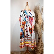 Robe bohème kimono Frida grande taille