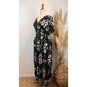 Robe longue magique du 38 au 52 ethnique noire