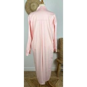 Chemise longue rose