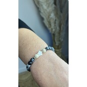 Bracelet en pierres naturelles obsidienne