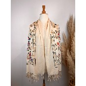Echarpe brodée