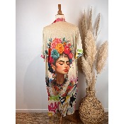 Kimono bohme Frida coeurs grande taille