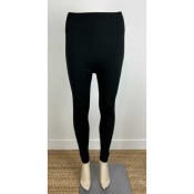 Legging taille haute molletonné noir 44 - 48