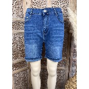 Short Bermuda court en jean grande taille