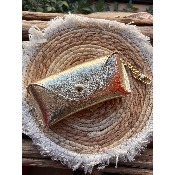 Etui à lunettes en cuir irisé