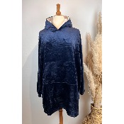 Sweat long capuche pilou pilou oversize jusqu'au 52
