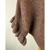 Pull manches 3/4 bas en vagues