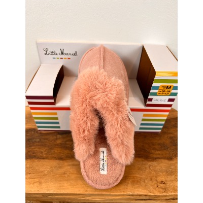 Chaussons fourrés Little Marcel Rose