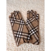 Gants en lainage �cossais int�rieur en su�dine tactiles